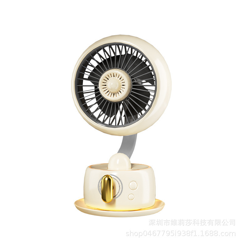 Unique Desk Fan with Night Light