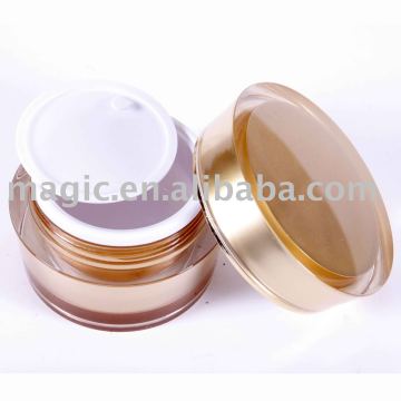 Acrylic jar for cosmetic packaging with coned shape