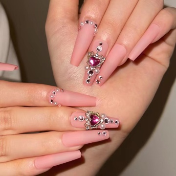 Wholesale Custom Packaging Boxes for Press-on Nails: Christmas & New Year Designs in Red, White & Pink