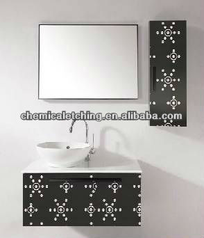 etching stainless steel sheet for bathroom