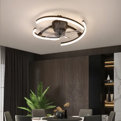 Nordic Simple Ceiling Fan Lights for Cross-Border Restaurant and Household Living Rooms