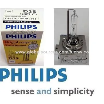 Philips Headlights with D1S 85410 C1 Xenon Bulbs, Philips Standard Original, Made in GermanyNew