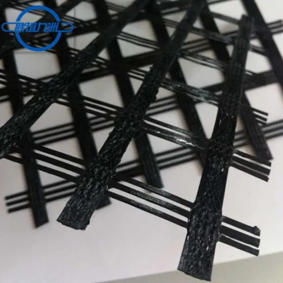PVC coated Polyester Woven Geogrid 60/30kn 80/30kn 100/30kn 150/30kn