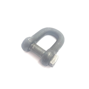 Large Adjustable Drop Forged Trawling Chain Dee D Shackles with Round Head Screw Pin