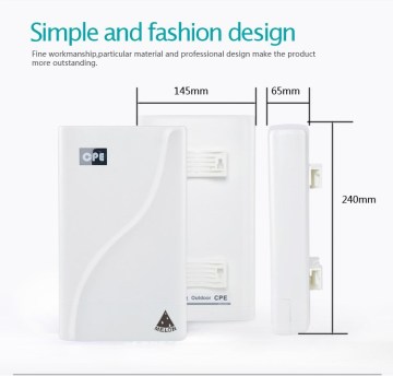 Outdoor 300Mbps 1WAN & 1LAN port POE powered high power wireless CPE