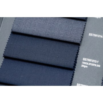 Dark Navy 70% Wool Fabric