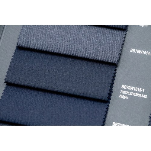 Dark Navy 70% Wool Fabric
