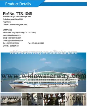 TTS-1049:178 passengers Luxury cruise ship for sale
