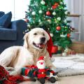 강아지 강아지를위한 산타 삐걱 거리는 장난감, 박제 개 봉제 장난감