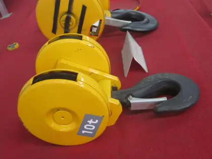 Crane double beam hook group