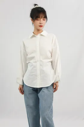 White Loose Long Sleeved Shirt