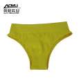 Young Women Yellow Cotton Tight Underwear T Pants