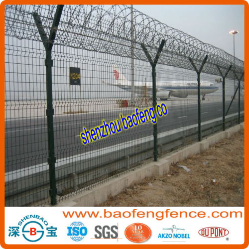Perimeter Security Welded Mesh Airport Fence (Factory Exporter)