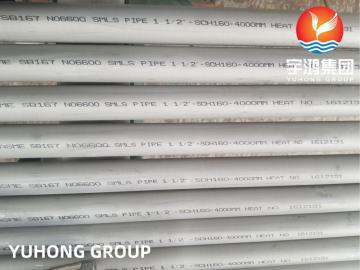 ASTM B167 UNS N06600 Nickel Letre Seamless Pipe