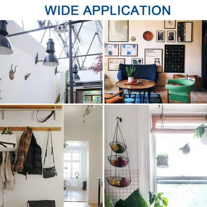 NINDEJIN 100pcs/set Plastic Anchor Self-drilling Drywall Anchors With Screw Plasterboard Anchors Home Curtain Drywall Tool