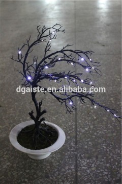 man made resin craft artificial led light bulb potted tree