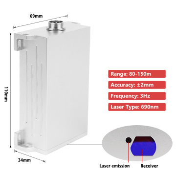 IP67 High Accuracy Laser Distance Module 100m