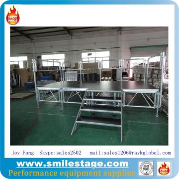 Aluminum wooden stage portable stage truss system