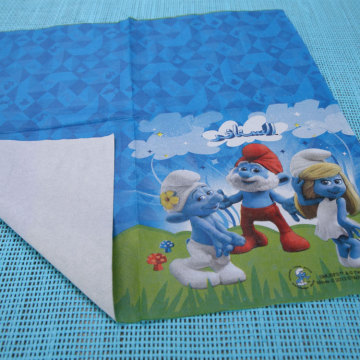 Fold Printed Paper Napkin/Printed Spring Paper Napkins/Colored Fold Christmas Paper Napkins