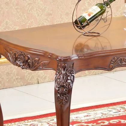 Antique Dining Table Solid Wood royal design dining table set