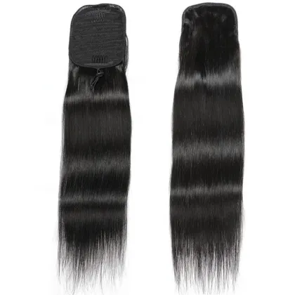 the best selling brazilian human hair straight drawstring ponytails human hair,straight ponytails human hair extension