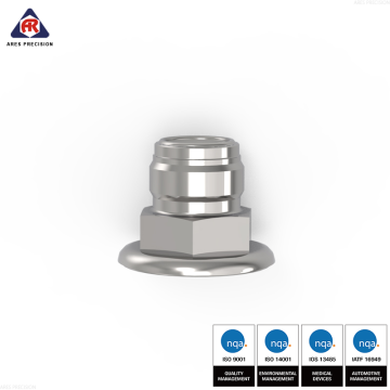 Stainless steel VCR high purity gas joint-CNC machining