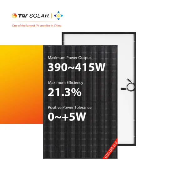 TW Solar Panels Europe: High-Power 390W to 415W Black Solar Panels for Residential Roof Installation