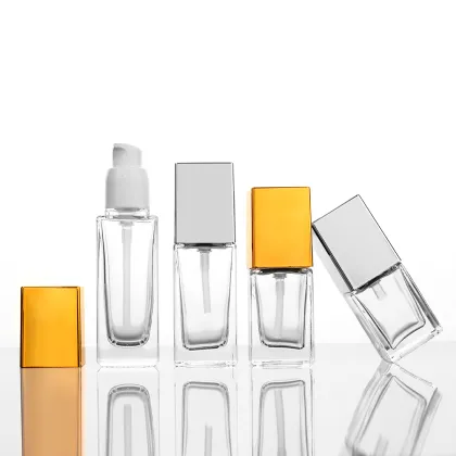 Clear cosmetic containers bottles,cosmetic airless pump jars