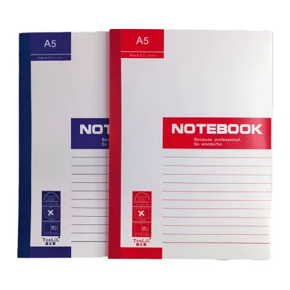 Cordless Notepad A5, 30 Pages, Red Cover - Soft Office & Student Notebook