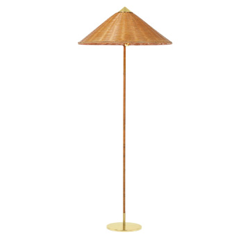 Japansk stil bambu golvlampa kreativ dekoration design rotting golvlampa vardagsrum lampa trägolv
