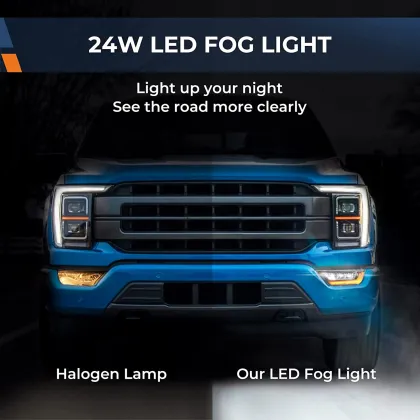 F-150 Front Bumper Fog Lights and Running Lights