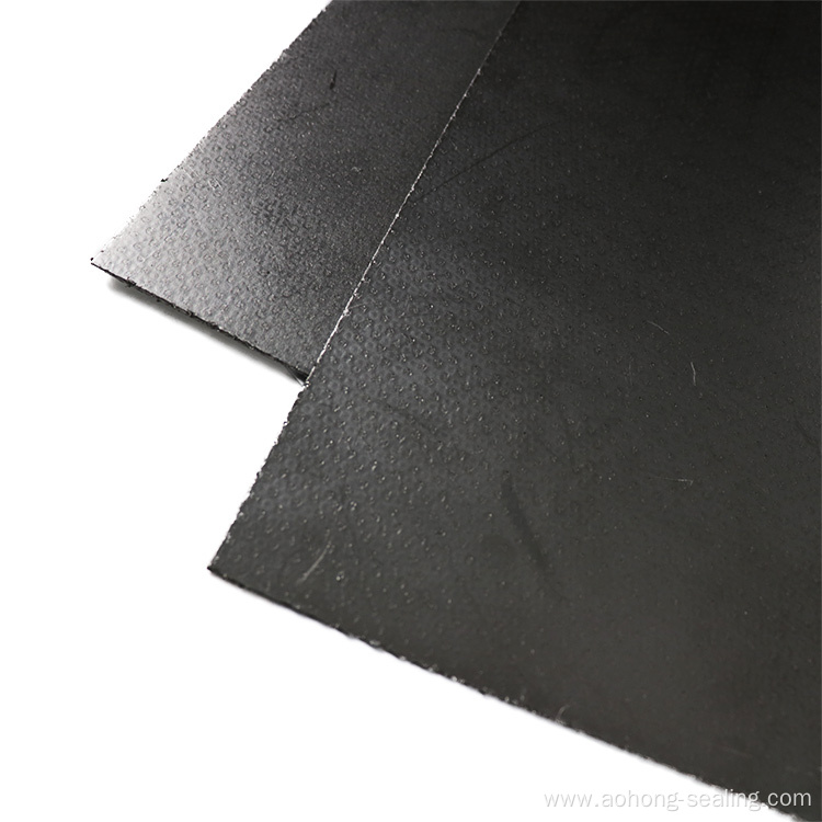 Laminate reinforced asbestos free graphite composite sheet
