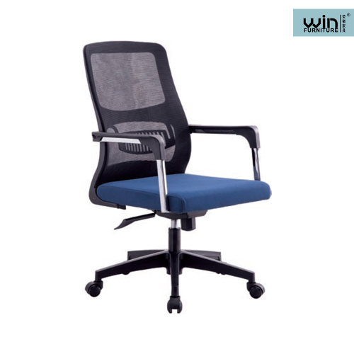 Silla de oficina de malla giratoria ergonómica