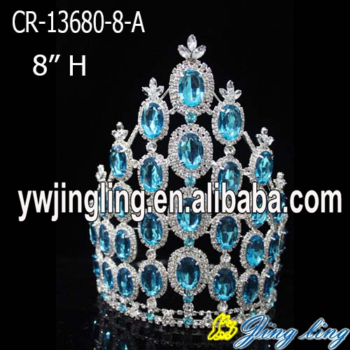Mini AB Cheap Large Stone Pageant Crown