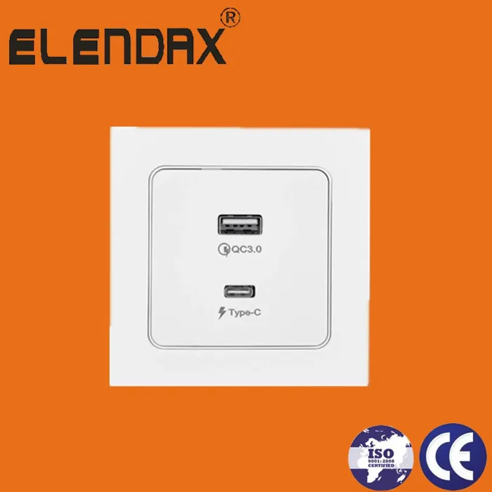 Soket Dinding Elendax 16A 2 Pin Bulat FH3210