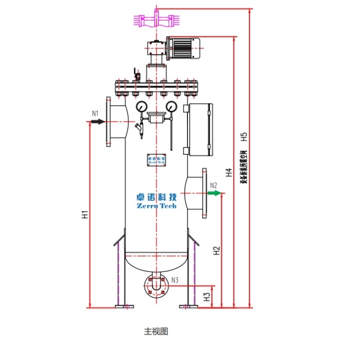 Internal scraper self-cleaning filter
