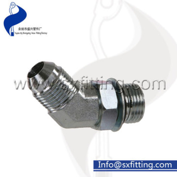 Hydraulic Fittings JIC Metric Parallel Thread Male 45 degree Elbow