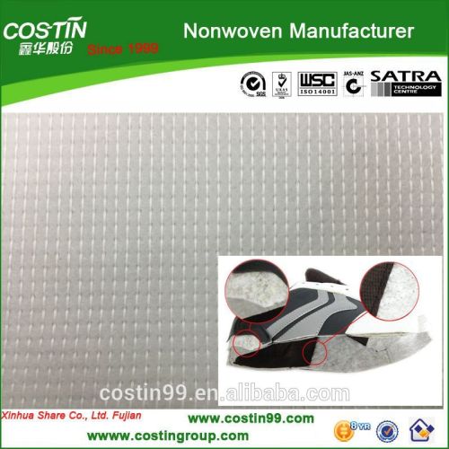 stitch bonded nonwoven shoe lining material