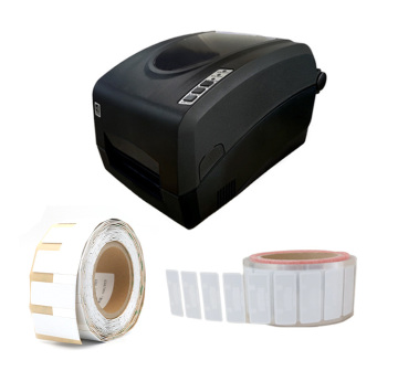 RFID Tag Printer Machine: Desktop UHF, Programmable, with R232, UHS, and RJ45 Connect Ports