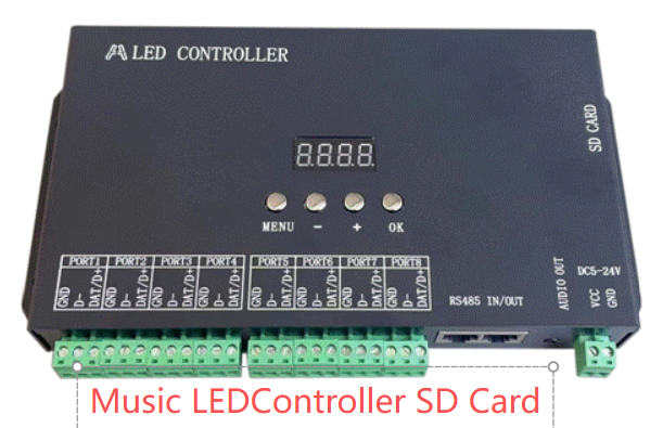 SD  card LED  controller