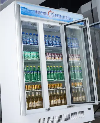 1200L 3 glass door upright refrigerator LG-1200M3/W
