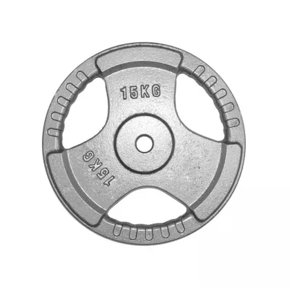 15KG  Tri-Grip Cast Iron Olympic​ Weight Plate