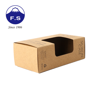 Custom window boxes black printing eco friendly packaging