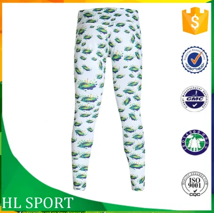 Athletic Gym Shark Cropped Yoga Pants Leggings Sport Fitness