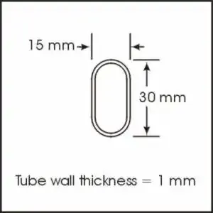 Aluminum Extrusion Profiles Aluminum Oval Tube
