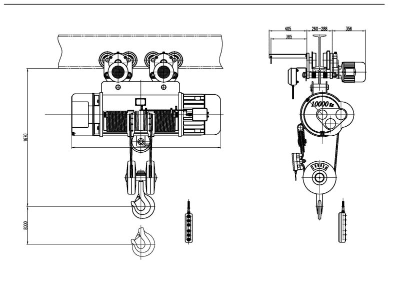 Electric Hoist/Wire Rope Hoist/Mono Rail Hoist-CD/Md Type