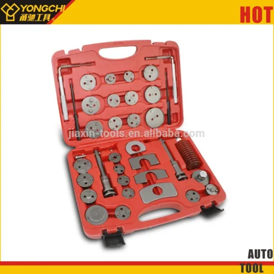 Auto Repair Tool Box Set With 35pcs Brake Caliper Piston Wind Back Tool