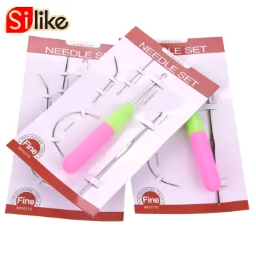 Plastic Handle Needles Crochet Hook Synthetic Dreadlock Braids Hook Needle  Synthetic Braids Hair Extension Crochet Hook Needle
