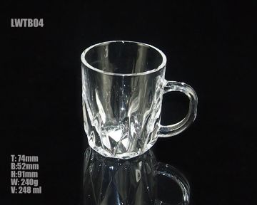 Glass Cup with Handle (LWTB04)