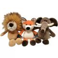 Realistic elephant lion fox plush toy sofa decoration